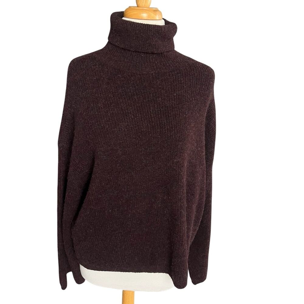 NWT Molly Bracken x La Collection Brown Ribbed Turtleneck Sweater XL Casual
